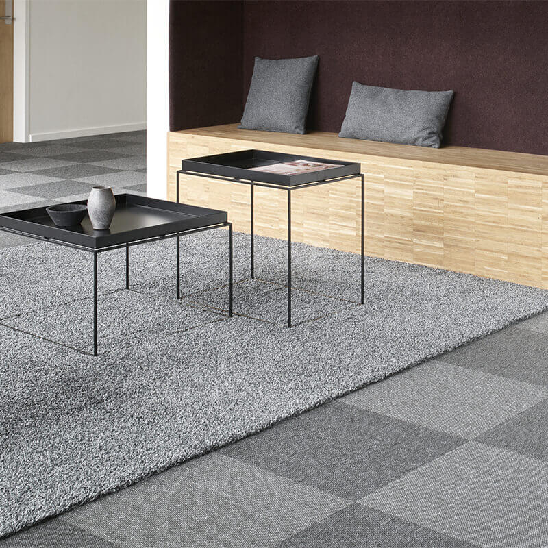 EGE Epoca Silky Ecotrust Silky Beige Carpet Tiles - DCTUK