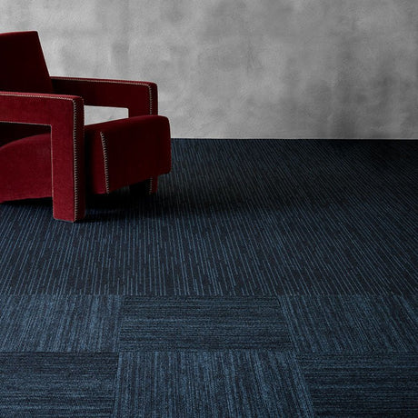 EGE Rawline Scala Minimal Ecotrust Beige RFM 52952511 Denim Stripe Carpet Tiles - DCTUK