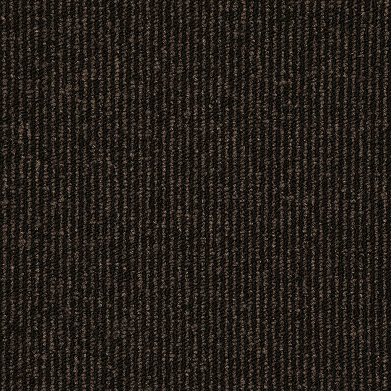EGE Una Tempo Stripe Ecotrust Dark Brown 067618048 Carpet Tiles - DCTUK