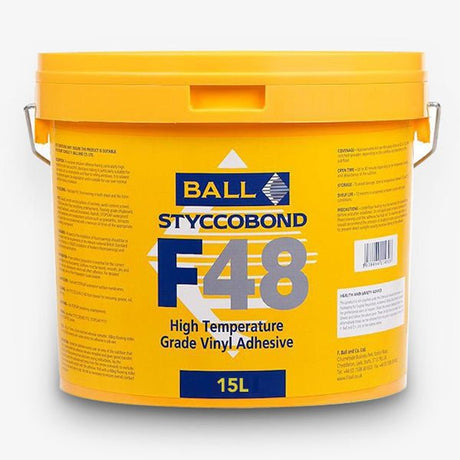 F. Ball Styccobond F48 Vinyl Adhesive 15L Adhesives - DCTUK