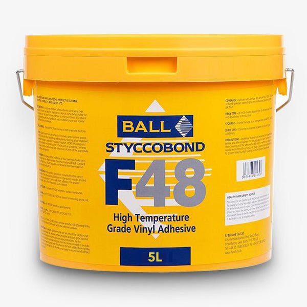 F. Ball Styccobond F48 Vinyl Adhesive 5L Adhesives - DCTUK
