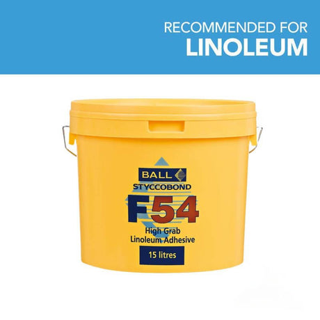 F. Ball Styccobond F54 Linoleum Adhesive 15L Adhesives - DCTUK