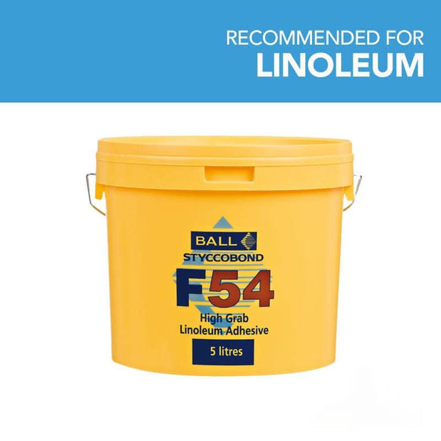 F. Ball Styccobond F54 Linoleum Adhesive 5L Adhesives - DCTUK