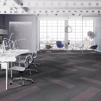 Forbo Flotex Colour Penang Carpet Tiles Anthracite Carpet Tiles - DCTUK