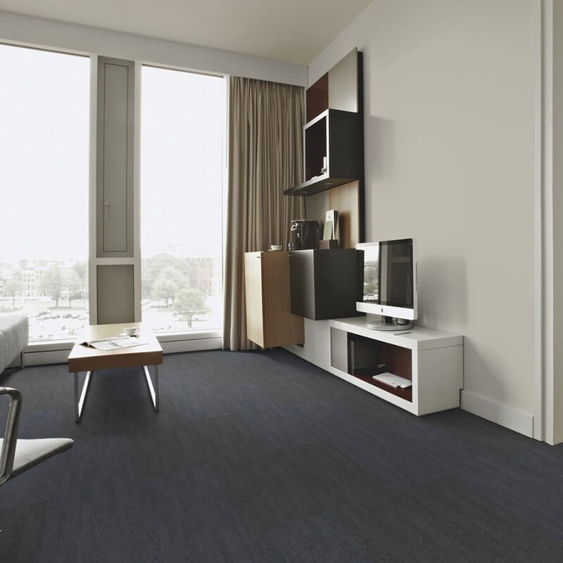 Forbo Flotex Colour Penang Carpet Tiles Anthracite Carpet Tiles - DCTUK