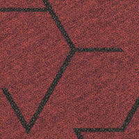 Forbo Flotex Triad Carpet Planks Red Carpet Planks