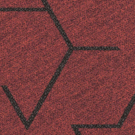 Forbo Flotex Triad Red Carpet Planks - DCTUK