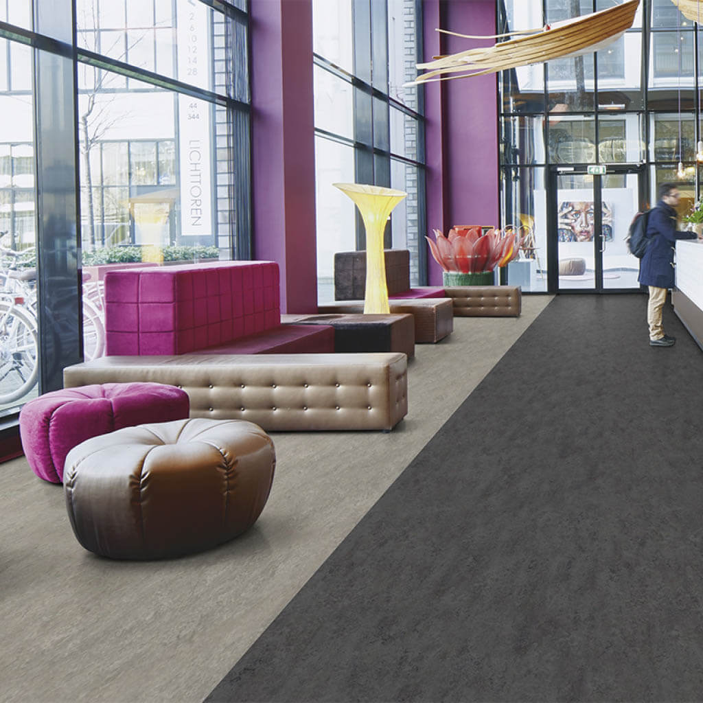 Forbo Marmoleum Marbled Authentic 2939 Black Linoleum - DCTUK