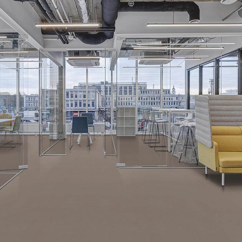 Forbo Marmoleum Solid Cocoa Chocolate Blues 3583 Linoleum - DCTUK