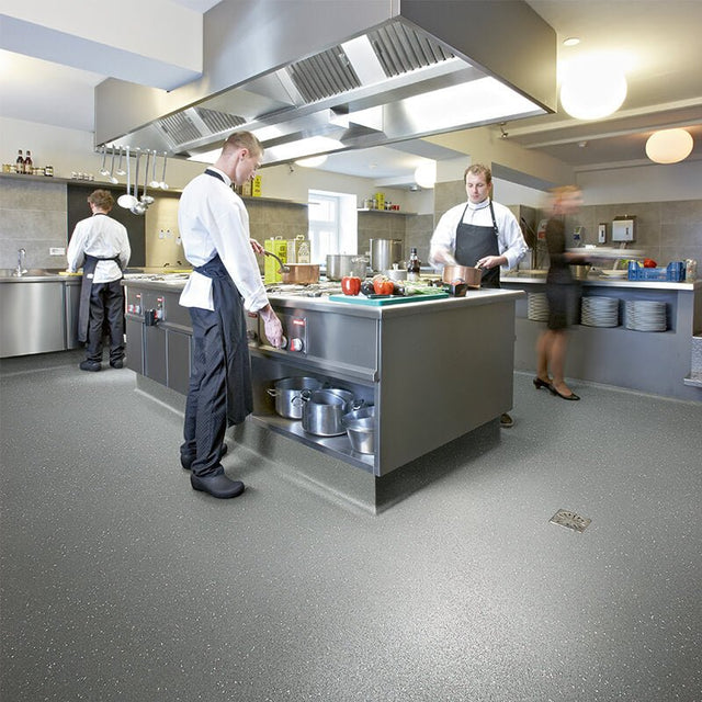 Forbo Safestep R12 Charcoal 175992 Sheet Vinyl - DCTUK