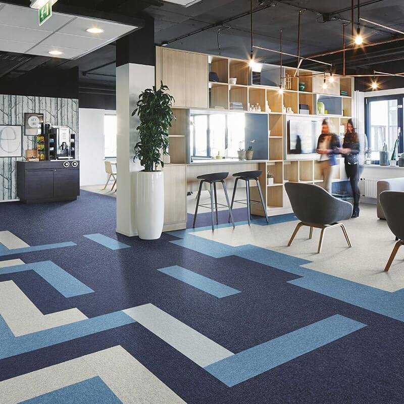 Forbo Tessera Layout & Outline Alloy Carpet Planks - DCTUK