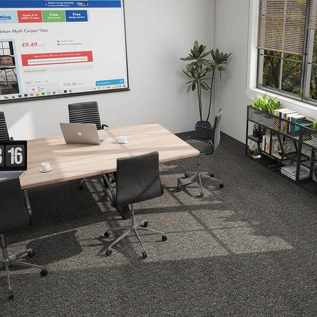 Gradus Latour2 Plains Ravenstone 02243 Carpet Tiles - DCTUK