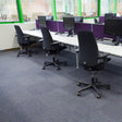 Heckmondwike Array Black Carpet Tiles - DCTUK