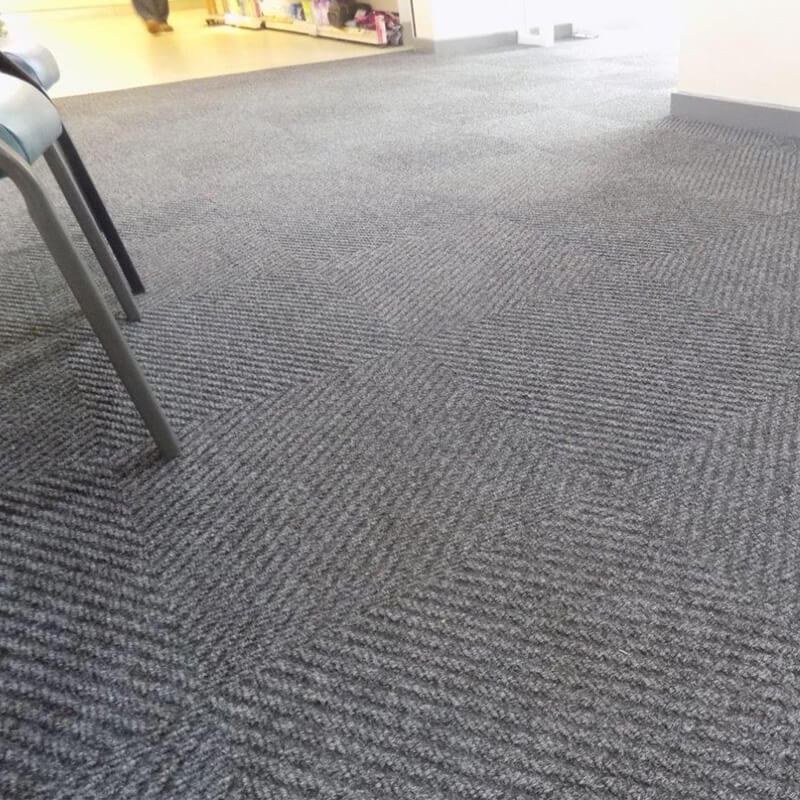 Heckmondwike Dreadnought UB Anthracite Carpet Tiles - DCTUK
