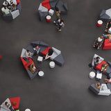 Heckmondwike Hobnail Azure Carpet Tiles - DCTUK