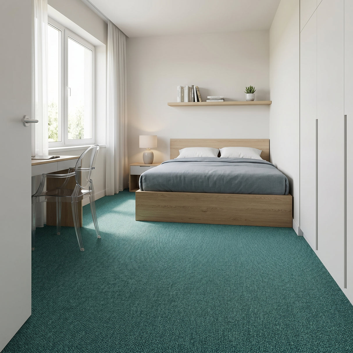 Clearance: Heuga 727 Eucalyptus carpet tiles (1 box - 4m2)