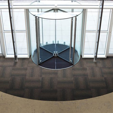 Interface Barricade One Anthrazite Carpet Tiles - DCTUK