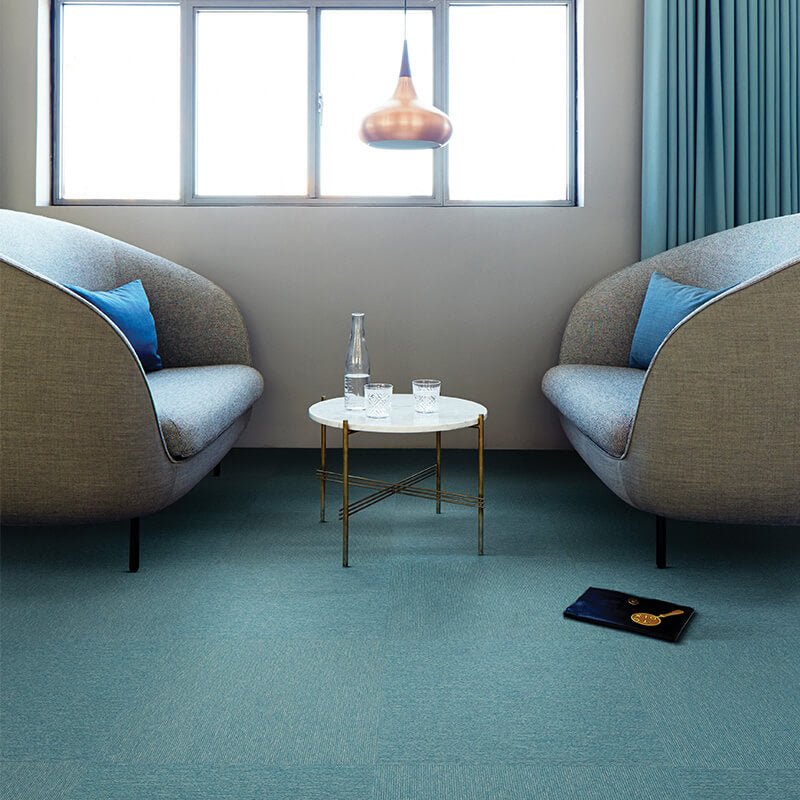 Interface Elevation III Aqua Marina Carpet Tiles - DCTUK