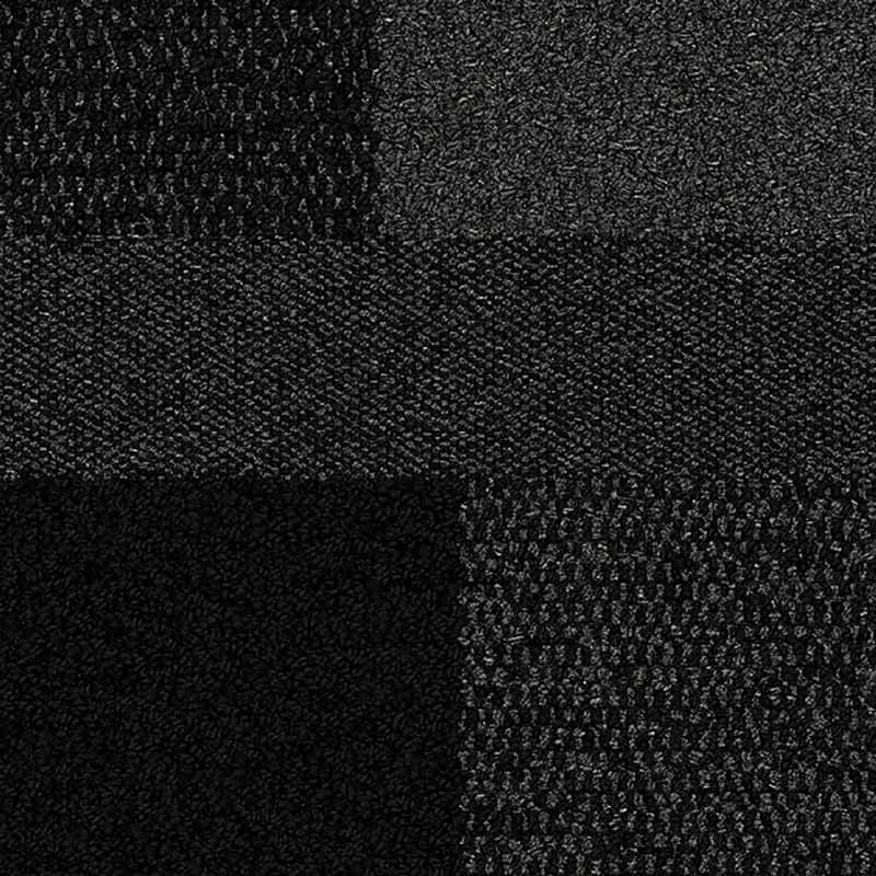 Interface Embodied Beauty - Geisha Gather Jet 9551006 Carpet Planks - DCTUK