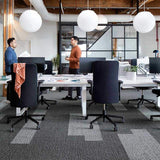 Interface Embodied Beauty - Sashiko Stitch Ash 9552002 Carpet Planks - DCTUK