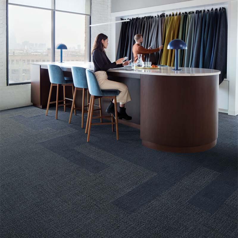 Interface Embodied Beauty - Shishu Stitch Ash 9553004 Carpet Planks - DCTUK