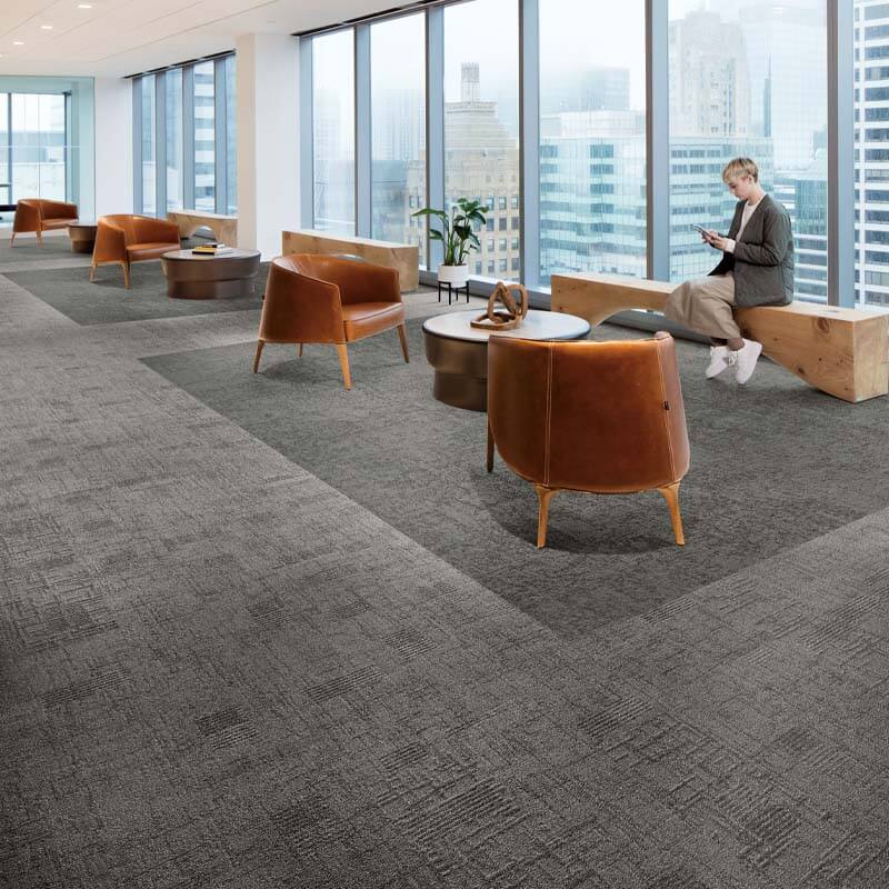Interface Embodied Beauty - Tokyo Texture Ash 955503 Carpet Planks - DCTUK