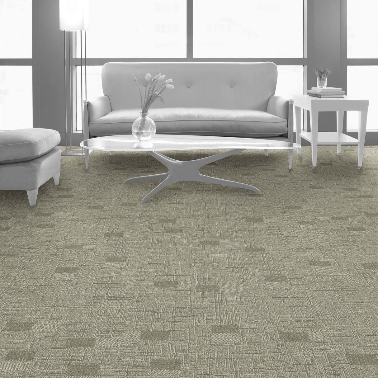 Interface Embodied Beauty - Vintage Kimono Ash 9556003 Carpet Planks - DCTUK