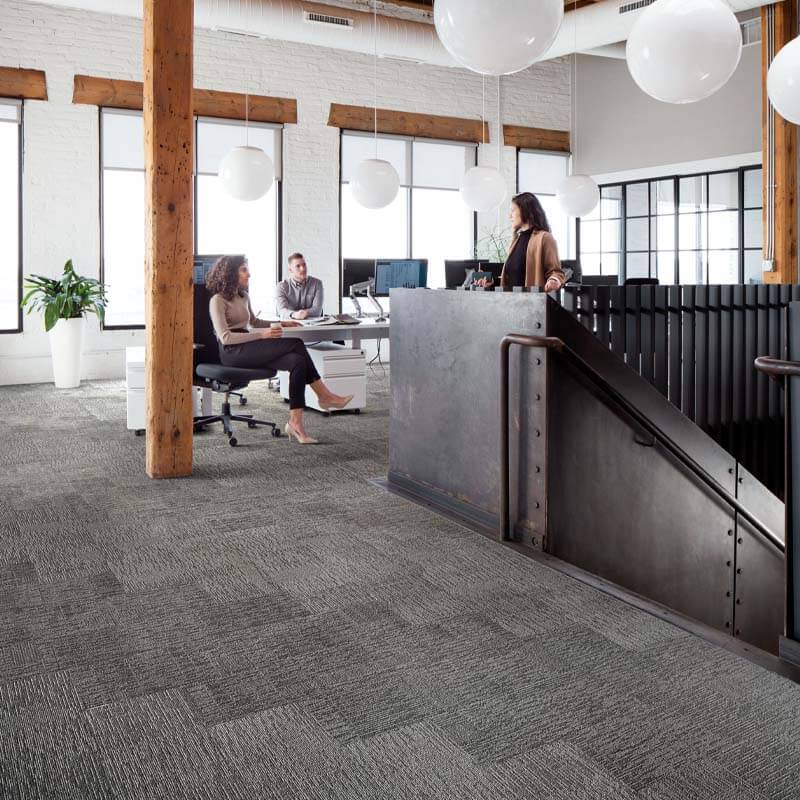 Interface Embodied Beauty - Zen Stitch Ash 9557005 Carpet Planks - DCTUK
