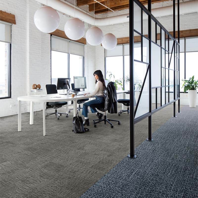 Interface Embodied Beauty - Zen Stitch Ash 9557005 Carpet Planks - DCTUK