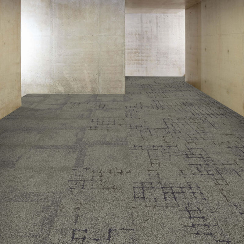 Interface Human Connections - Flagstone Flint Carpet Tiles - DCTUK