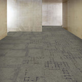 Interface Human Connections - Flagstone Flint Carpet Tiles - DCTUK