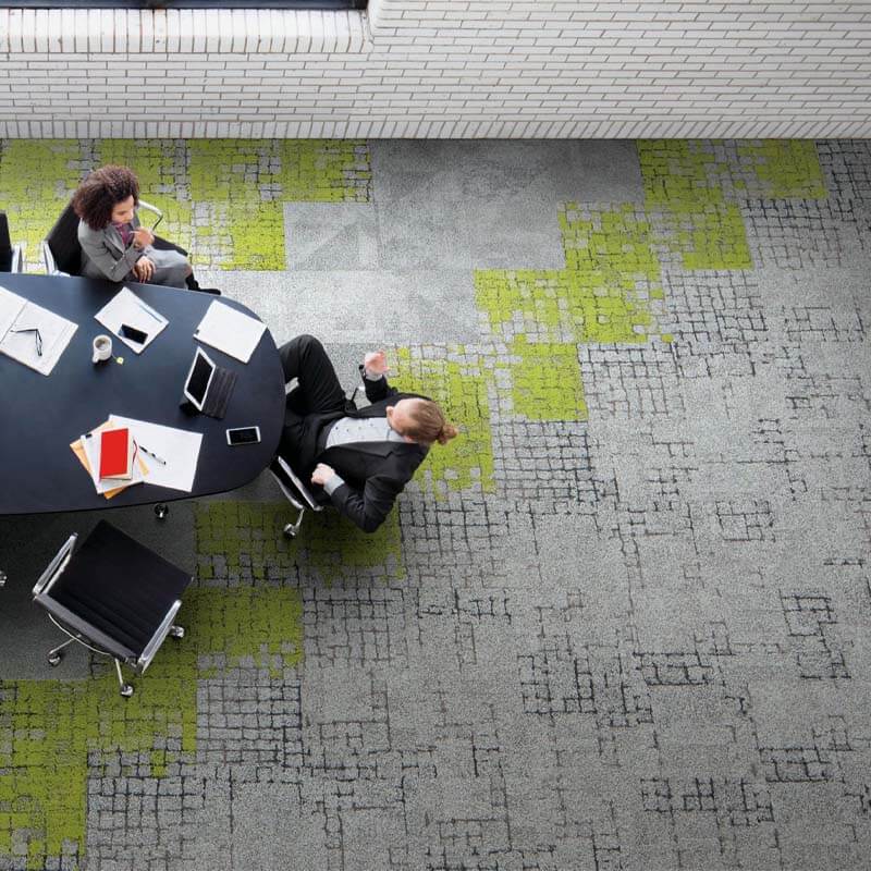 Interface Human Connections - Kerbstone Flint Carpet Tiles - DCTUK