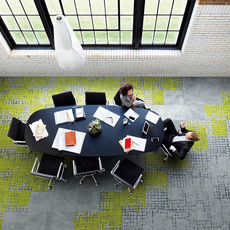 Interface Human Connections - Moss Flint/Moss Carpet Tiles - DCTUK