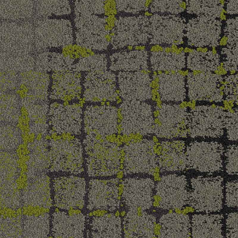 Interface Human Connections - Moss in Stone Flint Edge Carpet Tiles - DCTUK