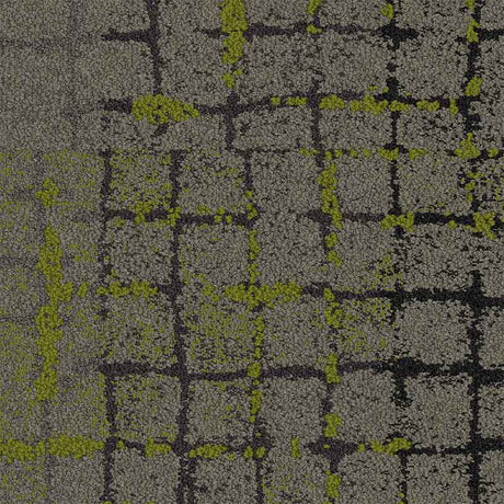 Interface Human Connections - Moss in Stone Flint Edge Carpet Tiles - DCTUK