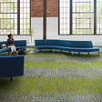 Interface Human Connections - Moss in Stone Flint Edge Carpet Tiles - DCTUK