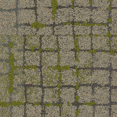 Interface Human Connections - Moss in Stone Granite Edge Carpet Tiles - DCTUK