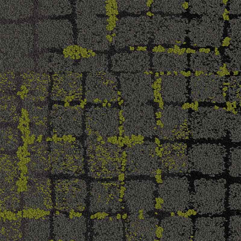 Interface Human Connections - Moss in Stone Onyx Edge Carpet Tiles - DCTUK