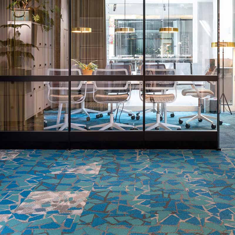 Interface Human Connections - Rue Green Carpet Tiles - DCTUK