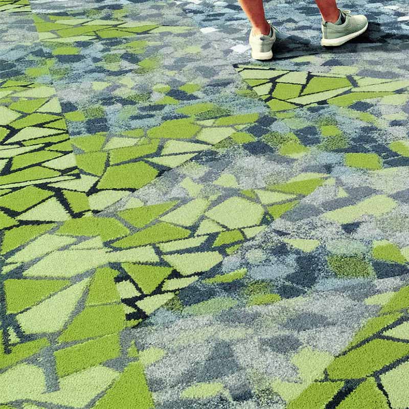 Interface Human Connections - Rue Green Carpet Tiles - DCTUK