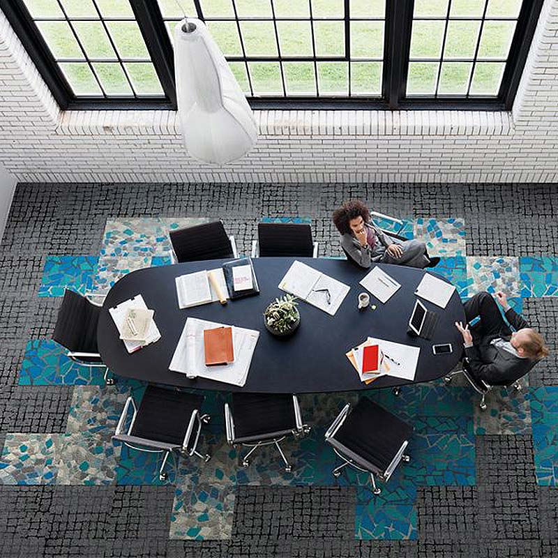 Interface Human Connections - Rue Green Carpet Tiles - DCTUK