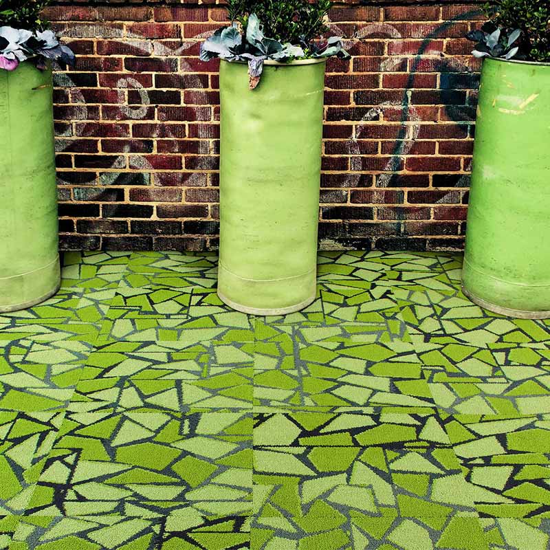 Interface Human Connections - Rue Green Carpet Tiles - DCTUK