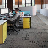 Interface Human Connections - Sett in Stone Flint Carpet Tiles - DCTUK