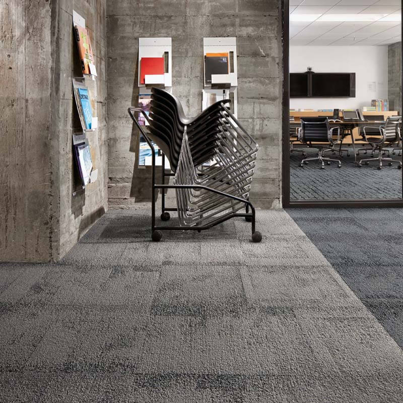 Interface Human Connections - Sett in Stone Flint Carpet Tiles - DCTUK