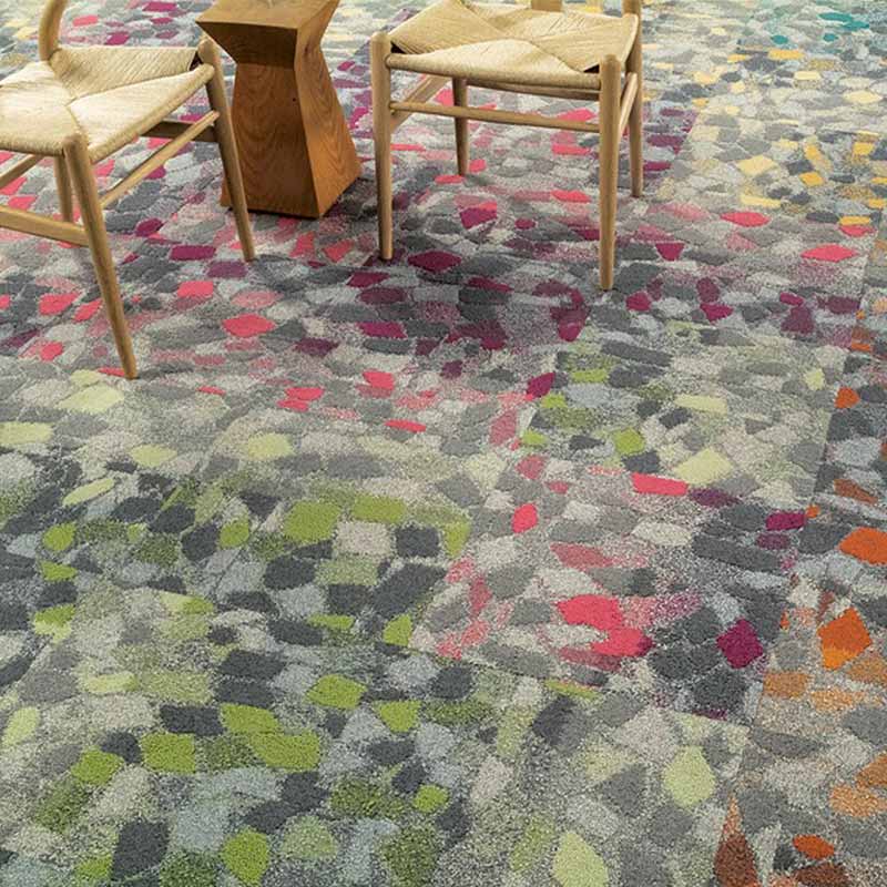 Interface Human Connections - Stone Course Green/Stone Carpet Tiles - DCTUK