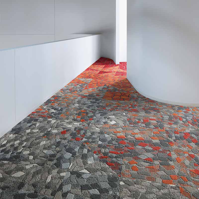 Interface Human Connections - Stone Course Green/Stone Carpet Tiles - DCTUK