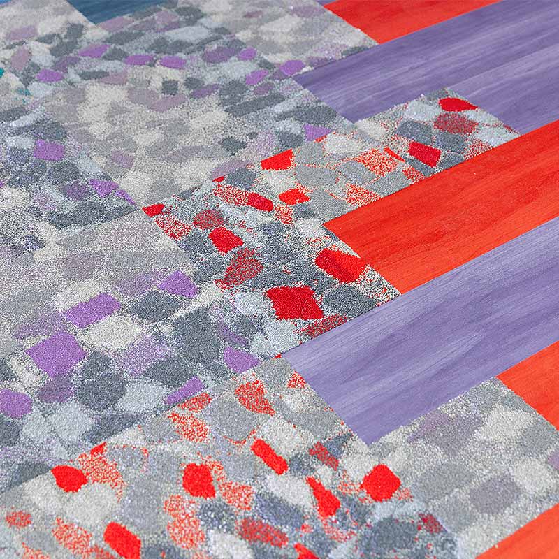 Interface Human Connections - Stone Course Green/Stone Carpet Tiles - DCTUK
