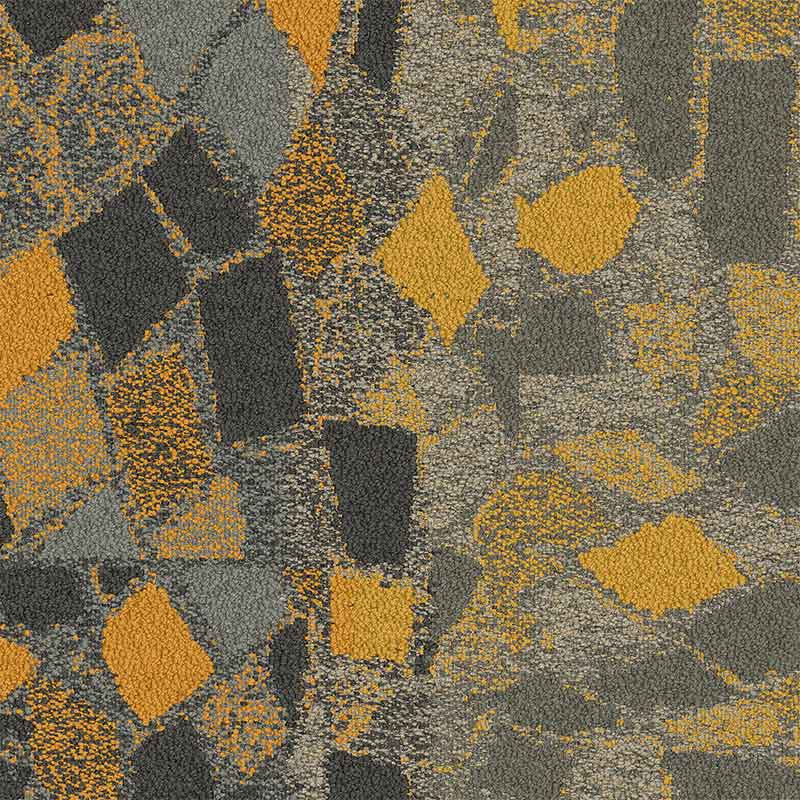 Interface Human Connections - Stone Course Yellow/Stone Carpet Tiles - DCTUK