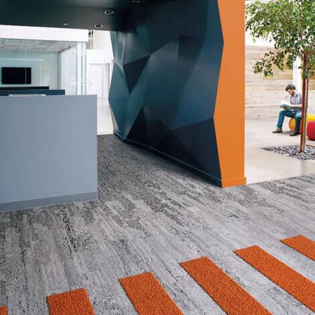 Interface Human Nature 810 Limestone Carpet Planks - DCTUK