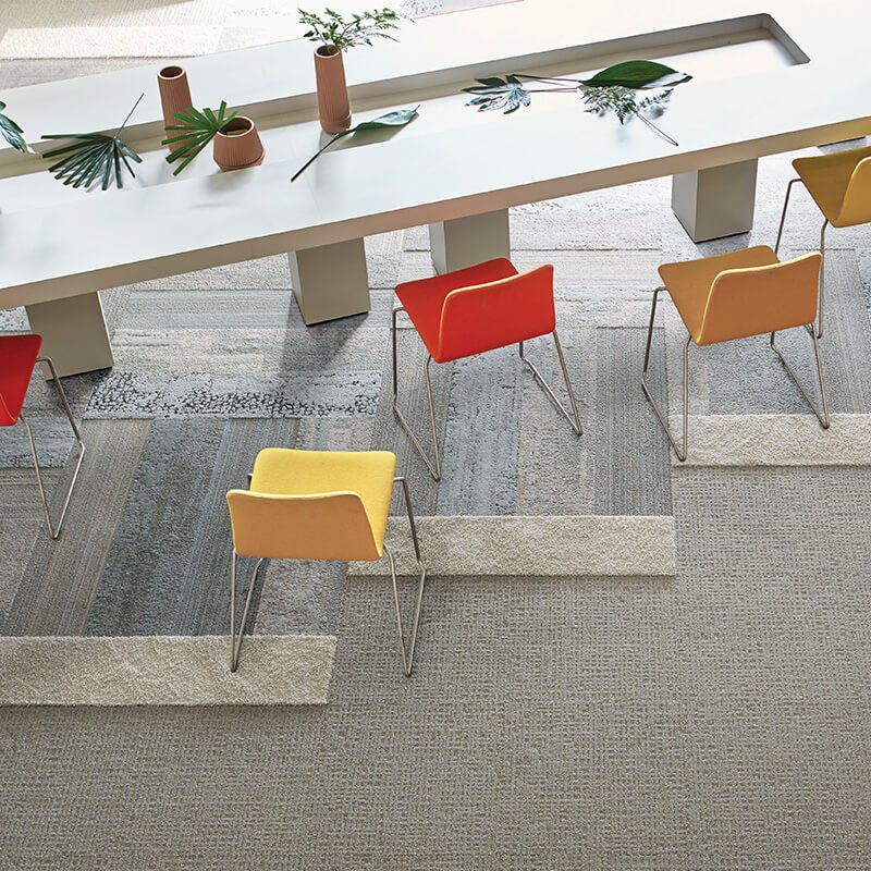 Interface Human Nature 850 Limestone Carpet Planks - DCTUK